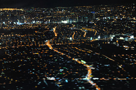 Moving-traffic-and-night-city-lights-of-china