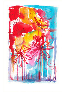 Blütentraum - Geburtstagskarte - Glückwunschkarte by Antje Püpke