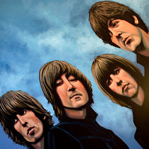 The Beatles Rubber Soul painting von Paul Meijering
