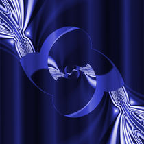 Digitale Blüte dunkelblau by Christine Bässler