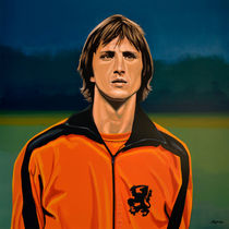 Johan Cruyff Oranje painting by Paul Meijering