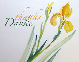 Malen-am-meer-iris-gelb-aquarell-mit-schrift