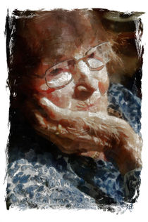 Die ältere Dame  -The elderly lady- von Wolfgang Pfensig