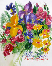 'Alles Gute- Blumenstrauß' by Sonja Jannichsen
