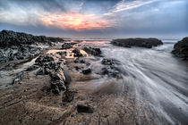 Croyde Bay sea mist sunset by Dave Wilkinson