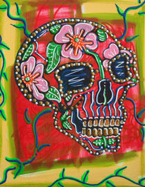 Skull of Flowers by Laura Barbosa