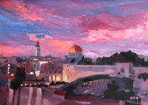 Jerusalem bei Sonnenuntergang by M.  Bleichner