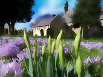 Church with artistic blur by Robert Gipson