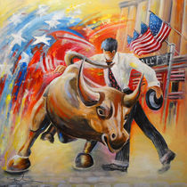 Taking on The Wall Street Bull von Miki de Goodaboom