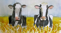 Kühe im Feld by Sonja Jannichsen