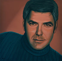 George Clooney painting von Paul Meijering