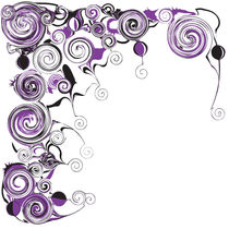 Purple Swirls And Twirls von Angela Allwine