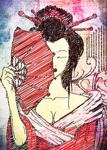 Geisha - Japanese Art von Denis Marsili
