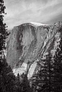 Half Dome In Black And White by John Bailey