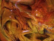 abstract scenery no.4 - golden brown by Wolfgang Schweizer