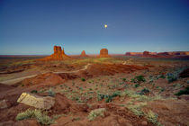 Moonlight over Monument valley  by Rob Hawkins