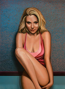 Scarlett Johansson painting von Paul Meijering