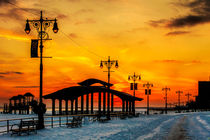 Boardwalk Winter Sunset by Chris Lord