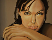 Angelina Jolie Voight painting by Paul Meijering