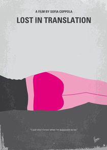 No287 My Lost in Translation minimal movie poster von chungkong