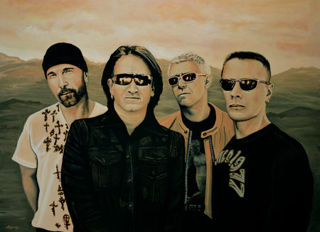 U2-silver-and-gold-painting