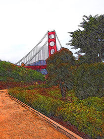 Golden Gate Bridge von Stephen Lawrence Mitchell