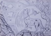 As The Wolf Howls At The Moon by jfantasma-artistry