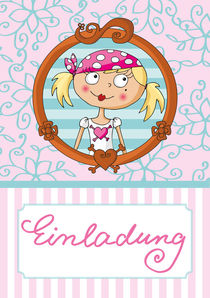 Einladung Pink Pirates® - Piratin Lulu by Gosia Kollek