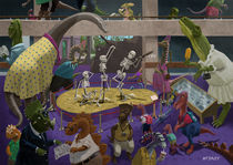 Cartoon Dinosaur Museum von Martin  Davey