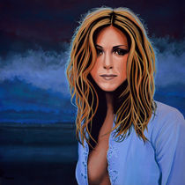 Jennifer Aniston painting by Paul Meijering