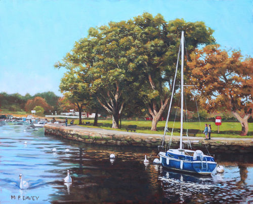 Painting-sailing-boats-and-yachts-on-the-river-stour-christchurch