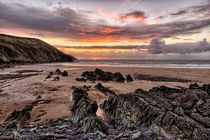 Putsborough Sands Sunset by Dave Wilkinson