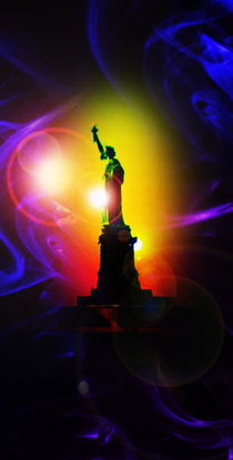 New York  Freiheitsstatue 6 by Walter Zettl