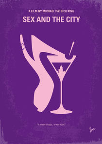 No308 My Sex and the City minimal movie poster von chungkong