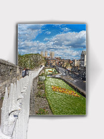 York from the city wall by Robert Gipson