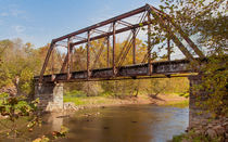 Old Southern Railroad Trestle Bridge On The Valley River von John Bailey