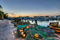 Fishing nets Ilfracombe Harbour by Dave Wilkinson
