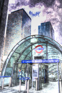 Canary Wharf Station Art von David Pyatt
