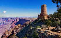 The Desert View Watchtower At The Grand Canyon von John Bailey