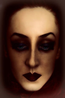 Portrait of young woman Dark style von Igor Korionov