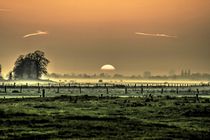 Niederrheinlandschaft bei Sonnenuntergang von augenblicke