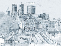 York, in pen and ink von Robert Gipson