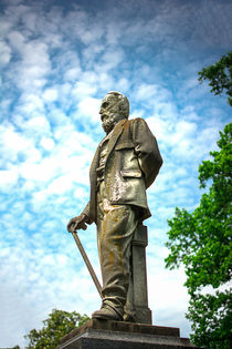 Memphis Elmwood Cemetery - Man With Cane by Jon Woodhams