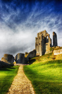 The Castle at Corfe by Vicki Field