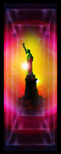 New York  Freiheitsstatue 7 by Walter Zettl