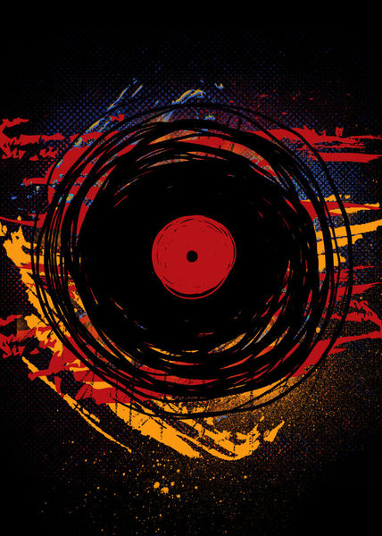 Grunge-vinyl-record-scratches-paint-halftone