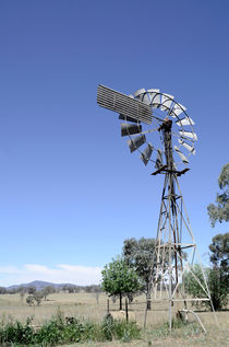 Windmill on an Australian farm by Chris Edmunds