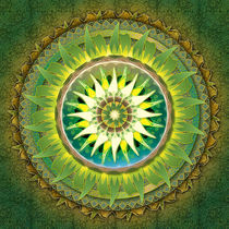 Mandala Green by Peter  Awax