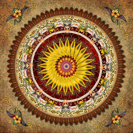 Mandala-sunflower