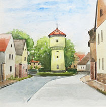 Wasserturm in Jüdendorf by Heike Jäschke